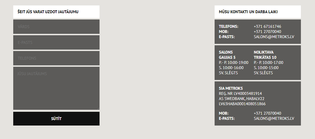 Old Contact Page
